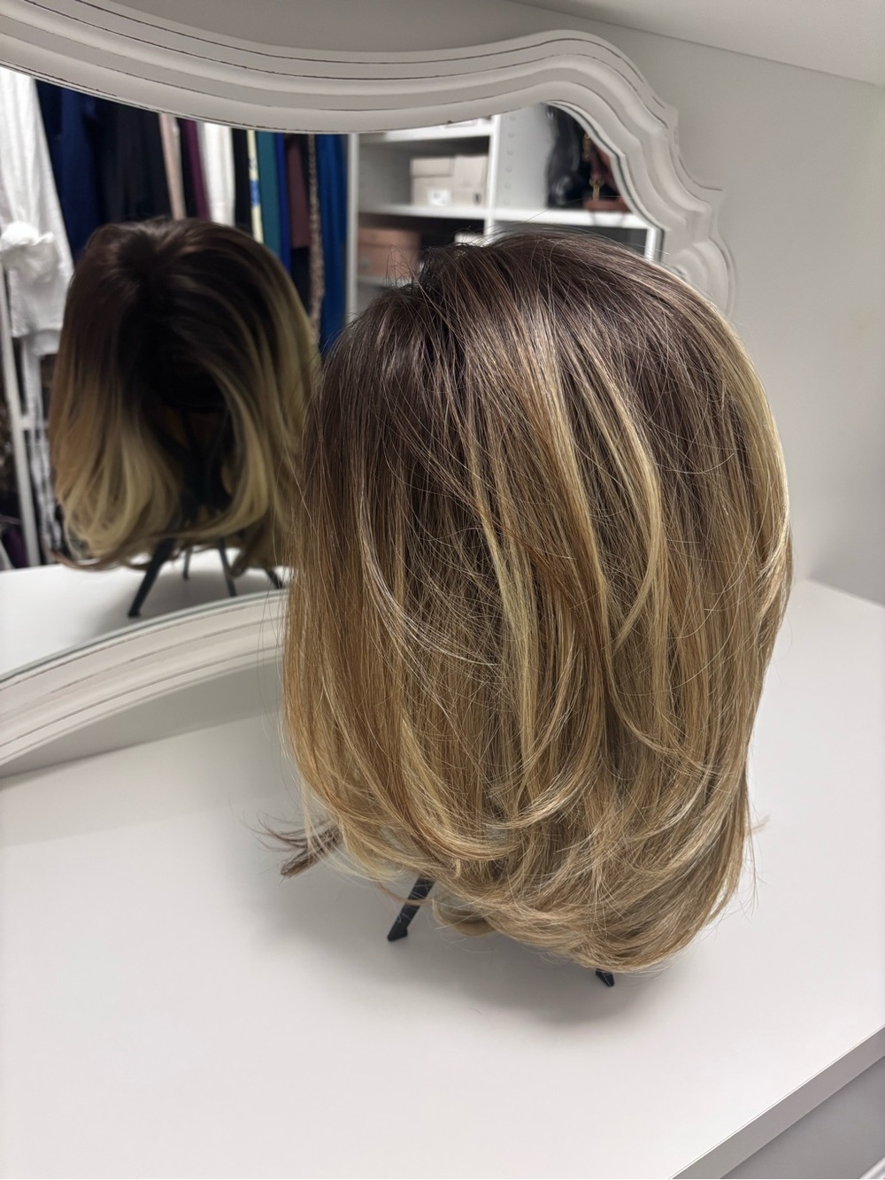 Sis Human Hair Blend Rooted Wig
